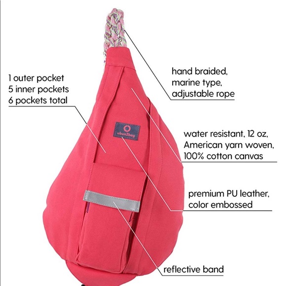 ubun2bag Rope Sling Crossbody Bag - Backpack - Picture 3 of 8